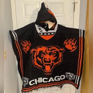 Chicago Bears Thick & Heavy Winter Poncho Zarape